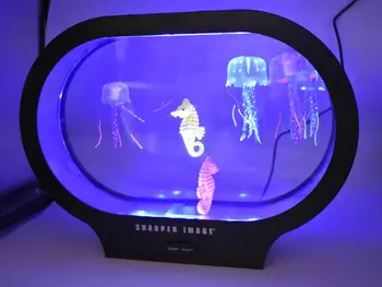 Kitto Meduze Lampa Rezervor de Spirit Acvariu de Lumină cu LED-uri Colorate Ocean Val Lampă cu LED-uri