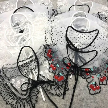 1 Bucată de Dantelă Guler Fals Plasă de Broderie Dantelă Guler DIY Lolita Tricou Accesorii Gol Îmbrăcăminte Tricou Accesorii