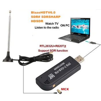 DST+DAB+Fm TV DVB-T Stick Rtl2832U+R820T2 TV Card Receptor Usb 2.0 Tuner TV Digital, USB, Fm+DAB+DVB-T+DST Dongle Stick