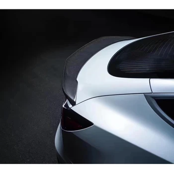 Pentru Tesla Model 3 2017-2020 aripa spate spoiler, Portbagaj Boot Aripi, spoiler din fibra de carbon 3M coloid de instalare
