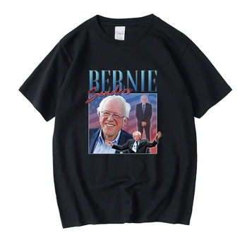 Bernie Sanders 90 Vintage Unisex Negru Tricou Barbati Tricou Casual, Retro Grafice Tricouri de Bumbac T-shirt Bărbat Femeie Teuri Topuri