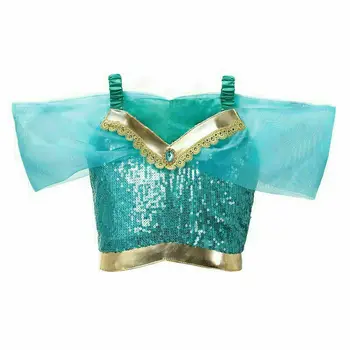 2020 de Vară pentru Copii Aladdin Cosplay Costum Printesa Jasmine Tinuta Fete Sequin Petrecere Rochie Fancy Cosplay Costum 3-8years
