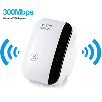 Wireless WiFi Repeater Wide Range Extender 300Mbps Wi-Fi Amplificator 802.11 N/B/G Rapel Punct de Acces Conecta până la 15 dispozitive