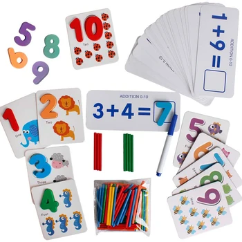 Montessori Educative Jucarii din Lemn pentru Copii Puzzle din Lemn Puzzle Alfabet Montessori Math Învățare Jucarii Educative pentru Copii
