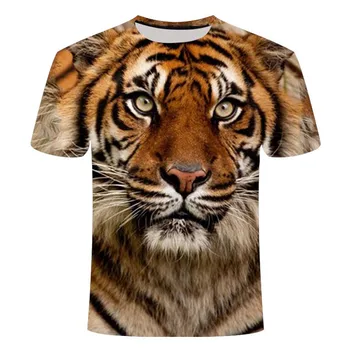 2020 nou 3D animal leu 3D model stil T-shirt de sex masculin de vară de imprimare 3D leu 3DT tricou