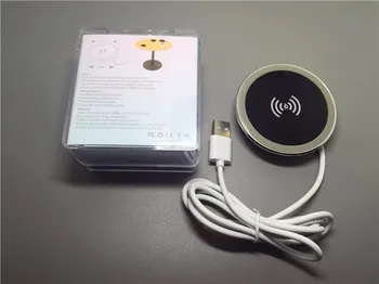 Tinymons Qi Wireless Charger Pad de Încărcare Construit În Birouri Pentru pentru dispozitive ios și Samsung Galaxy S9 S9 Plus pentru huawei, xiaomi
