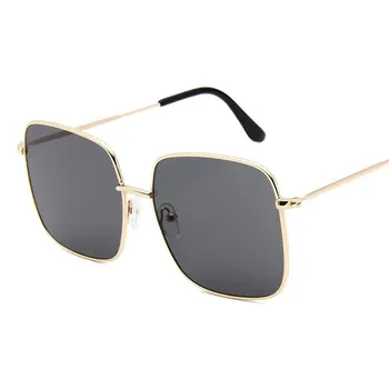 2020 Lux Pătrat ochelari de Soare pentru Femei Brand Designer Retro Cadru din Aliaj de Mare Ochelari de Soare Vintage Gradient de sex Masculin Oculos Feminino UV400