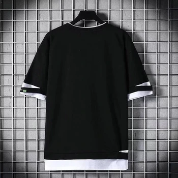 2021 Moda Barbati tricou Slim Fit Gaura tricou Barbati Hip Hop Streetwear O-Gat Maneci Scurte Fitness T-shirt, Tee Shirt Homme