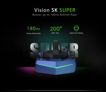 Pimax Viziune 5K Super set cu Cască VR cu 180Hz Rata de Refresh