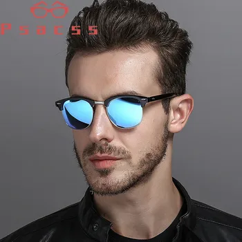Psacss Moda Pătrat Polarizat ochelari de Soare Barbati de Conducere Pescuit Clasic de Brand Designer de sex Masculin Retro Nit Ochelari de Soare UV400 oculos