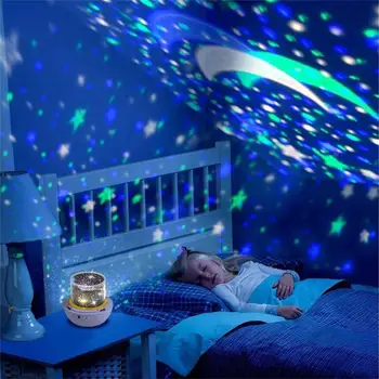 Cerul înstelat de Noapte Lumina de Planeta Magic Proiector Ocean Univers Lampă cu LED-uri Colorate Roti Intermitent Star Copii de Cadou de Crăciun