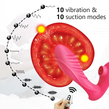 Fraier Vibratoare Masturbari Penis artificial Vibratoare pentru Femei Vibratoare Oral sex fara preludiu Clitoris Vagin Stimulator Supt Vibratoare Adult Sex Joc
