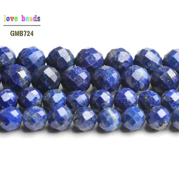 AA+ Naturale Fatetate Lapis Lazuli Piatră Margele Rotunde pentru a Face Bijuterii Diy Brățară Colier de 7.5