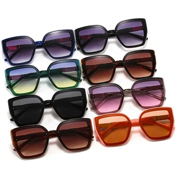 2021 Ochi de Pisica ochelari de Soare Femei Barbati Cool Logo-Cadru Degradeuri Obiectiv Tendință de Moda de Brand Designer de Epocă Negru Ochelari de Soare UV400