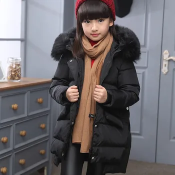 Moda Copii în Jos Jacheta Rusia Jacheta de Iarna Pentru Fete Grosime de Rață Copiii Outerwears Pentru Rece -30 de grade Jacheta Haina Calda