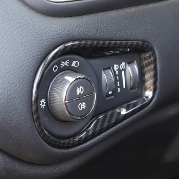 Pentru Jeep Renegade 2016-2020 ABS Fibra de Carbon Capul Comutatorul de Control al Luminii Tapiterie, Accesorii de Interior, 1 BUC
