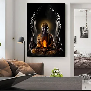 Dumnezeu Buddha Arta De Perete Panza Printuri Moderne Buddha Arta Panza Picturi Pe Perete Panza Imagini Budismul Postere De Perete Decor