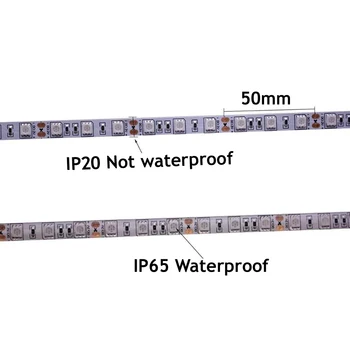 UV benzi cu led-uri SMD5050 Nu rezistent la apa panglică puple banda flexibila lumina ultravioleta bandă 300leds DC5V lungime de undă 395-405nm