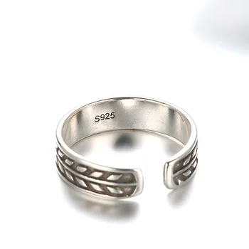 Argint 925 argint thai moda retro stil doamnelor inele bijuterii de sex feminin nu se estompeze partid deschis inel de en-gros