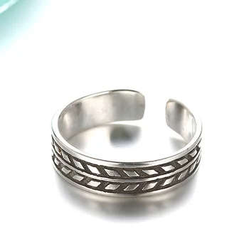 Argint 925 argint thai moda retro stil doamnelor inele bijuterii de sex feminin nu se estompeze partid deschis inel de en-gros