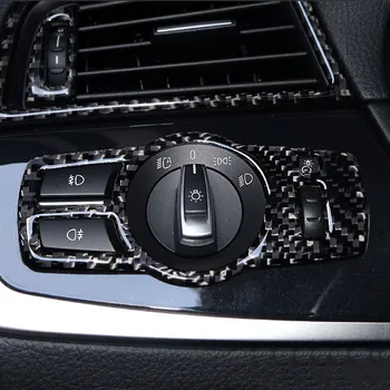 Tabloul de Bord masina de Evacuare a Aerului Cadru Decorativ de Acoperire Ornamente din Fibra de Carbon Autocolant Pentru BMW Seria 5 F10 2011-2017 Accesorii de Interior
