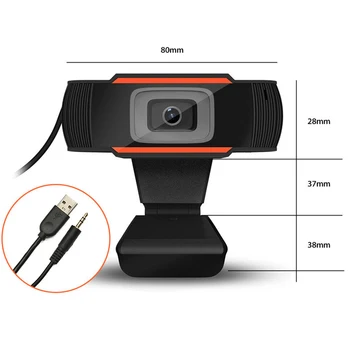 480P/720P/1080P HD Webcam Cu Microfon 30FPS USB Camera Web CMOS PC Mini Web Cams Pentru Interior Live Conferința de Lucru