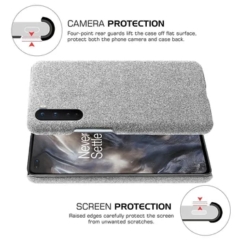 FLH pentru OnePlus Nord Caz Pânză Mătăsoasă Camera Protecție Anti-picătură de Acoperire Pentru Un Plus de Nord 1+8T 1+7T Pro 6 7 8 Capacul din Spate Coajă