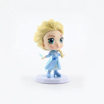 Disney Printesa Anna, Elsa, Olaf Snow Ice de Acțiune Figura Film Desene animate Păpuși Decor Tort PVC Model de Colectie Jucarii Pentru Fete