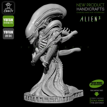 60MM rășină bustul lui Alien 3 soldați forța de muncă pentru a face TD-201963