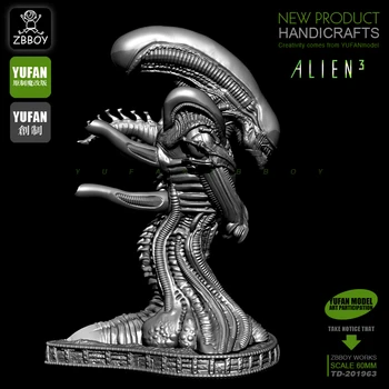 60MM rășină bustul lui Alien 3 soldați forța de muncă pentru a face TD-201963