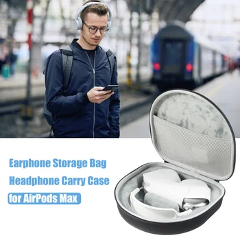 Căști EVA Caz Greu pentru AirPods Max Drop-dovada, rezistent la apa portabil audio Căști Acoperi Transportă Cutie Portabil Sac de Depozitare