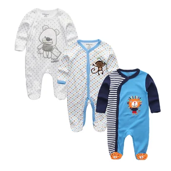 2019 Fete de Îmbrăcăminte Unisex 0-12M Bumbac Costume Copii Haine Fata Nou-născuți Stea cu Dungi baietel Haine Ropa Bebe 2/3PCS