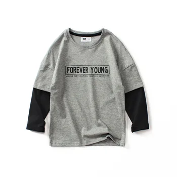 2020 Primavara Toamna pentru Copii T-shirt pentru Băieți și Fete de Moda de Imprimare T-shirt Bumbac Pulover Copii cu Maneca Lunga T-shirt pentru Copii Topuri