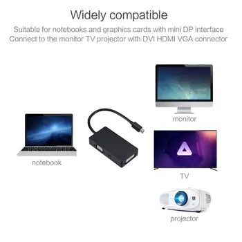 De înaltă Calitate Mini Display Port DP la HDMI VGA DVI Converter Pentru Microsoft Surface Pro 1 2 3 4 Fierbinte de Vânzare