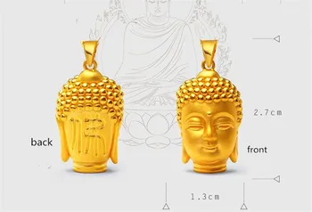 Calitate De Top De Aur Buddha Pandantiv Colier Femei Bărbați Bijuterii Rafinat Sculpta Budismul Frânghie Roșie Doamna Accesorii Colier De Sex Feminin