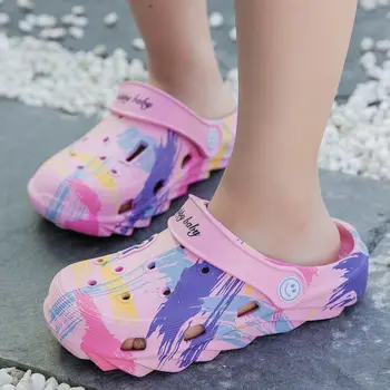 Unisex apă papuci de plaja fete Graffiti saboți sandale copii sandale pentru copii pantofi