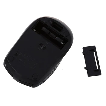 2.4 GHz Optic Wireless Mouse-ul fără Fir USB Negru pentru PC & Black, Optical Mouse Pad Mat Negru pentru Laptop PC