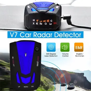 Masina Display LCD Monitor Sistem de Alarma Incarcator Auto Detector de Radar de Viteză Mobile Câine Electronic V7 Masina de Radar