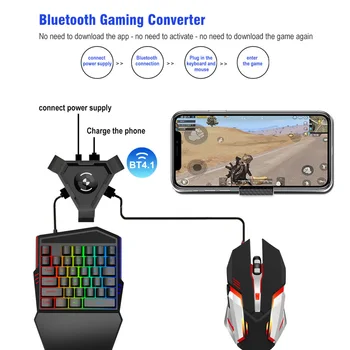 Telefon Mobil Gamepad Controller De Gaming Keyboard Mouse-Ul Converter Bluetooth 5.0 Gamer Adaptor