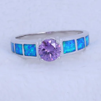 Ayowei de moda high-end de proiectare albastru opal inel frumos cadou doamnelor exclusiv OR930A