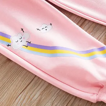 De Brand Nou pentru Sugari Fete pentru Copii Pantaloni Casual din Bumbac 2020 Moda de Primăvară Simplu Curcubeu Sport Pantaloni Copii Fata de Toamna Pantaloni 2-6M
