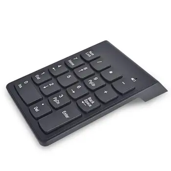 18 Taste Tastatură Digitală 2.4 GHZ Wireless Portabil cu O Singură Mână Număr Tastatura USB Număr Pad Pentru Birou Tabletă Notebook Laptop