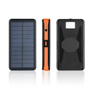 20000mAh cu LED Solar Power Bank Pliere Pliabil Portabil Solar Panou Solar Încărcător Acumulator Extern Solar Pentru Telefon Powerbank