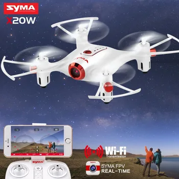 SYMA X20W Mini Drona WIFI Camera FPV Timp Real de Tranzit RC Dron Quadcopter 4CH 2.4 G 6-aixs Gyro Plan de Zbor de Control Ușor de Aeronave