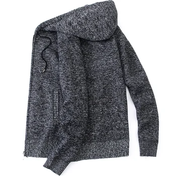Pulover barbati toamna și iarna cald tricotate pulover haina jacheta cardigan barbati haine casual pulover plus catifea îngroșare