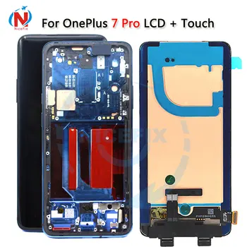 Original LCD Pentru OnePlus 7 Pro 7pro Display LCD Touch Screen Digitizer Înlocuirea Ansamblului de afișare Pentru OnePlus 7t Pro 7tpro LCD