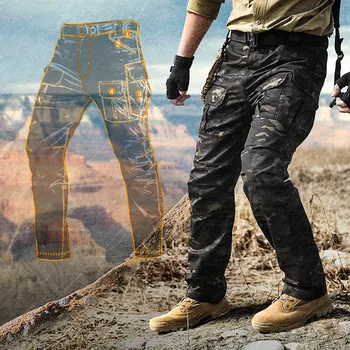 ANTARCTICA Casual Barbati Pantaloni Trekking Impermeabil Lucra Militare Tactice de Luptă Armată Multi Buzunare Drumeții Masculin Pantaloni 3XL
