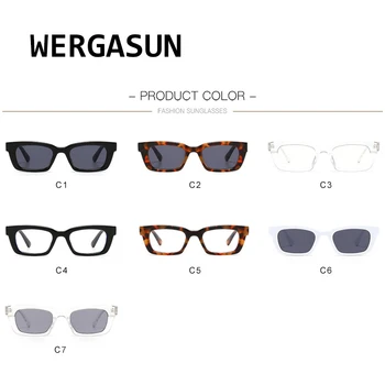 WERGASUN de Lux ochelari de Soare Patrati Barbati de Brand Designer de ochelari de Soare Vintage Ochelari de Soare Pentru Femei de Înaltă Calitate Ochelari de