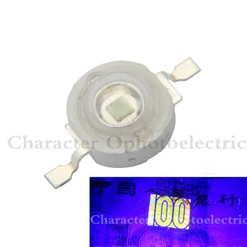100BUC 3W LED-uri de Mare putere cu LED-uri Lampa UV Violet 395-400nm 700mA 3.4-3.6 V 15-20LM 45mil