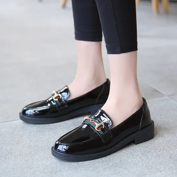 Europa 2020 Britanic Pantofi De Moda De Sex Feminin De Simplu Indesata Toc Subțire Pantofi Din Piele Moale Panglică Strălucitoare Cataramă Pantofi